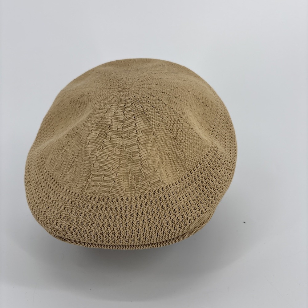 KANGOL Tropic Ventair Mens Khaki Hat Flat Cap Flex Bermuda Casual